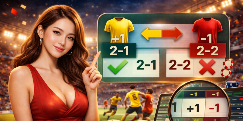 Khi nào nên chọn cửa trên trong kèo chấp 1 trái